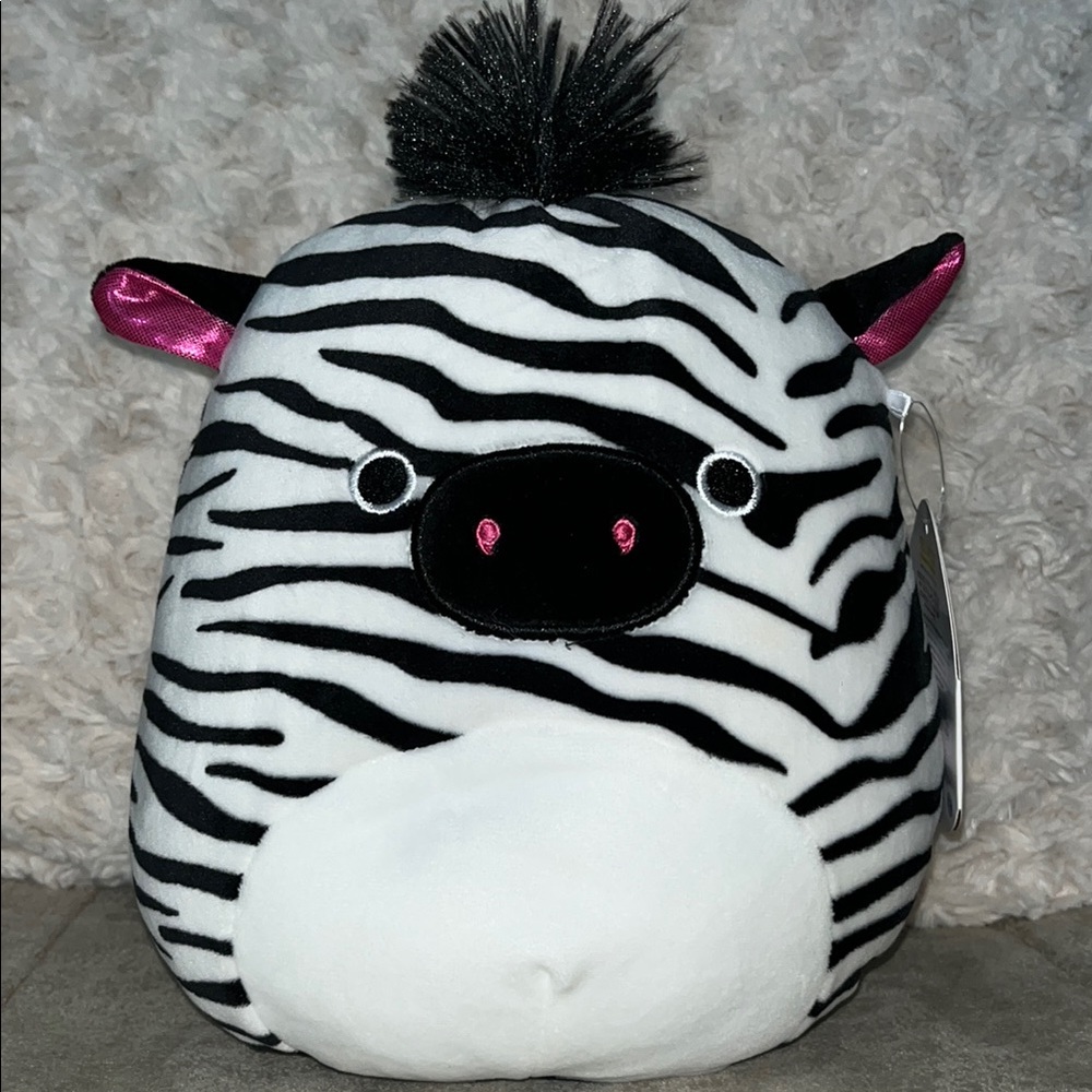 🦓 Squishmallows Tracey the Zebra Valentine’s Day 2022 with Pink Accents 8” NWT